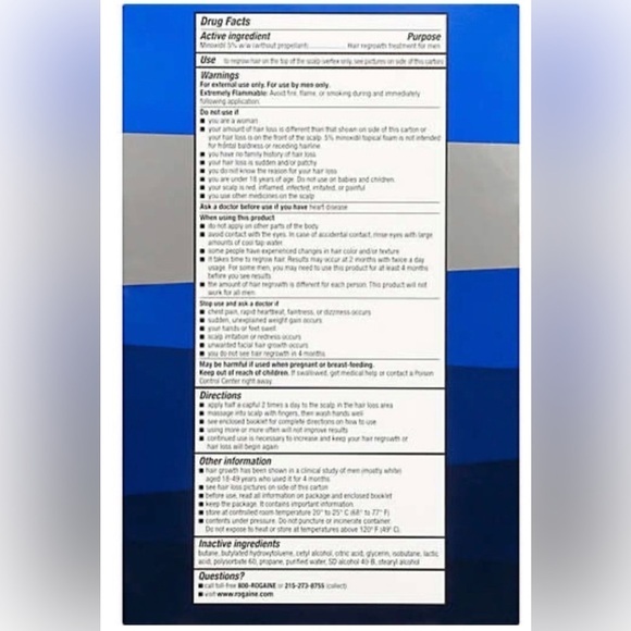 🆕 3 month supply of rogaine for men -foam - Picture 3 of 7